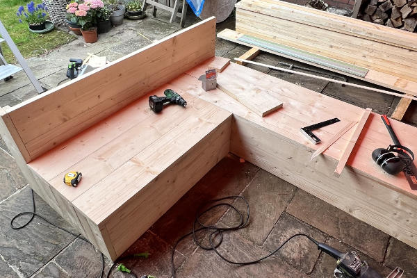 Houten loungeset op maat